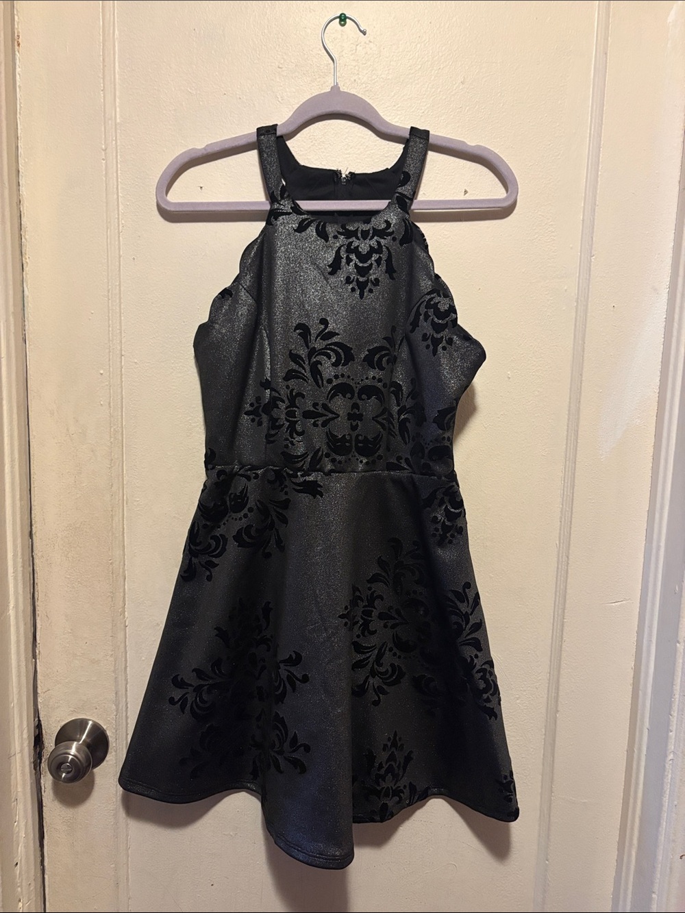 Trixxi Shimmer Floral Party Mini Dress